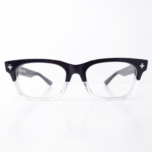 EFFECTOR SOLO BK2 ブラック/クリア スクエアフレーム 正面 日本製