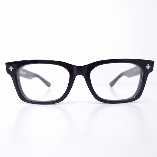 EFFECTOR SOLO BKCL ブラック(テンプル外側クリア) スクエアフレーム 正面 日本製